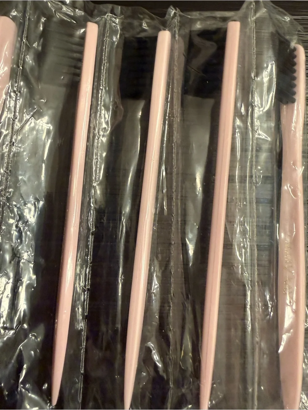 NEW Mary Kay Bundle of Eyebrow Brushess & Makeup Spatulas Applicators Pink Black
